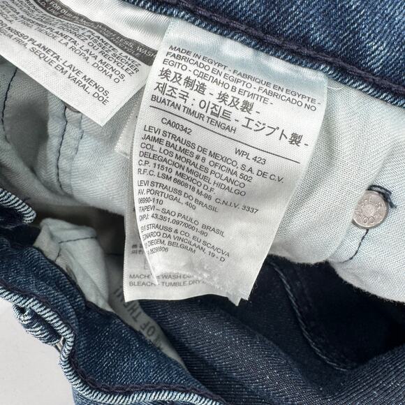 Levi's 550 Jeans Mens 34x34 (35x33 ACTUAL) Blue Relaxed Fit Straight Leg Denim - Picture 5 of 9